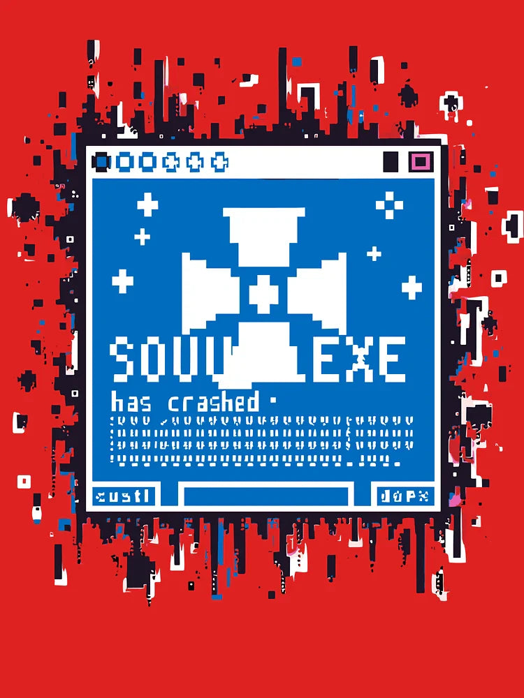 Soul.exe Has Crashed – Existential Tech Glitch Classic T-Shirt