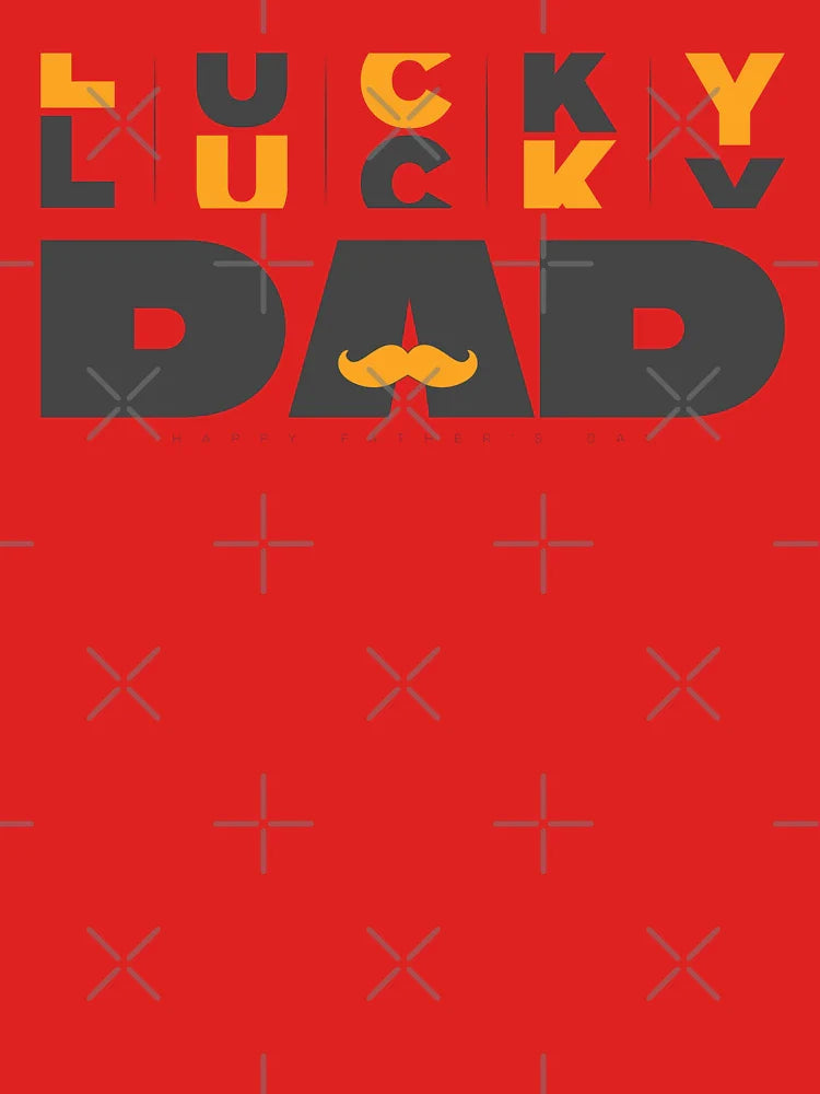 Lucky Dad - Father's Day T-Shirt - Yellow Classic T-Shirt