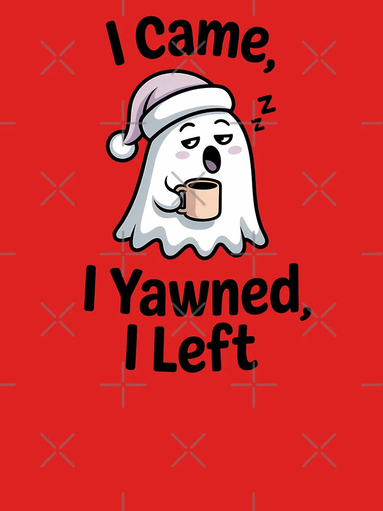 I Came I Yawned I Left – Funny Lazy Ghost Coffee Lover Design Classic T-Shirt