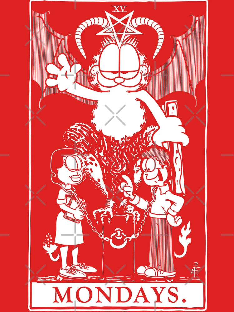 Garfield Tarot: Mondays (White Ink) Classic T-Shirt