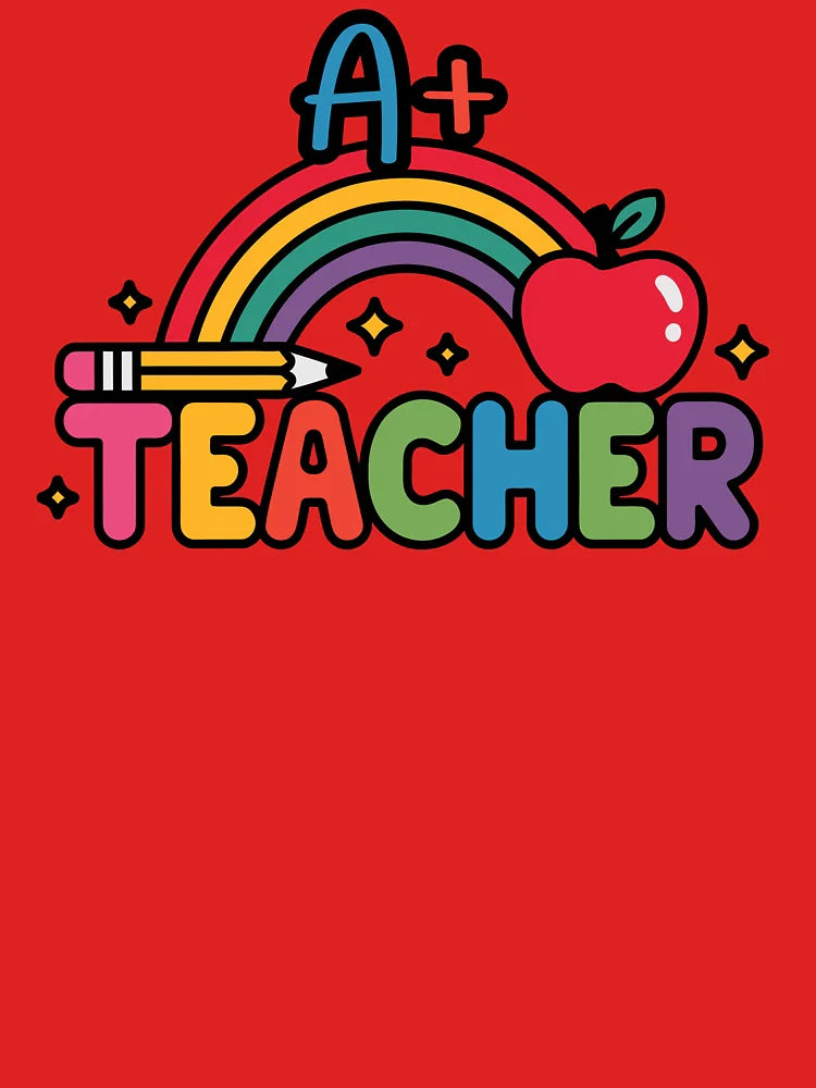 A+ Best Teacher School Teacher Essential T-Shirt Classic T-Shirt