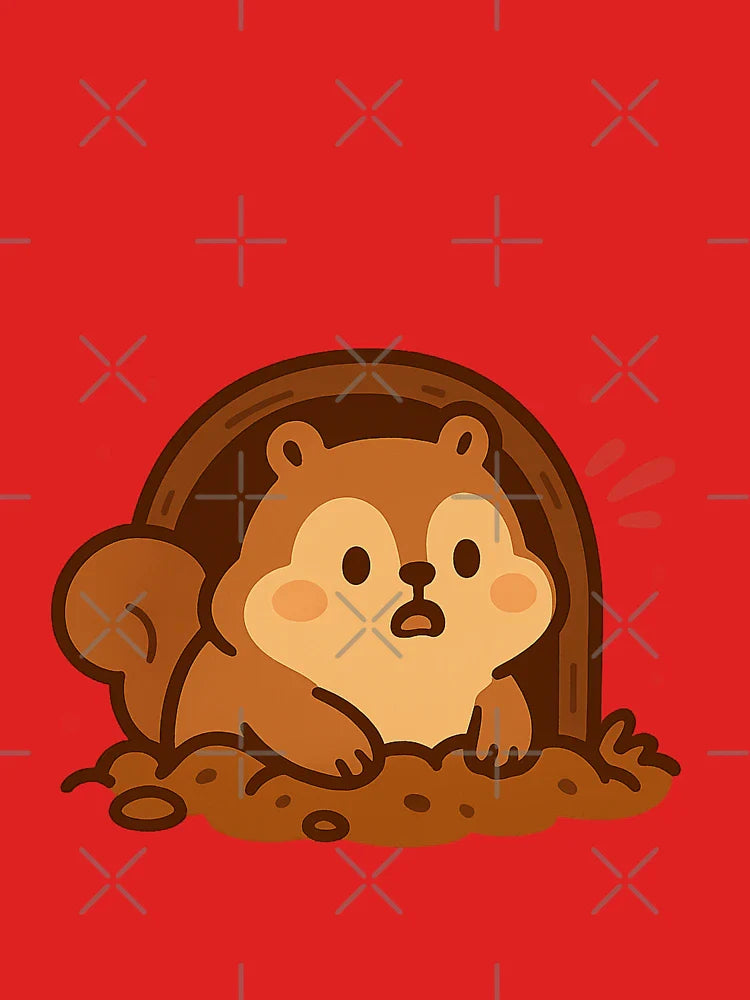 Funny Squirrel Mole Regret Introvert Animal Art Classic T-Shirt