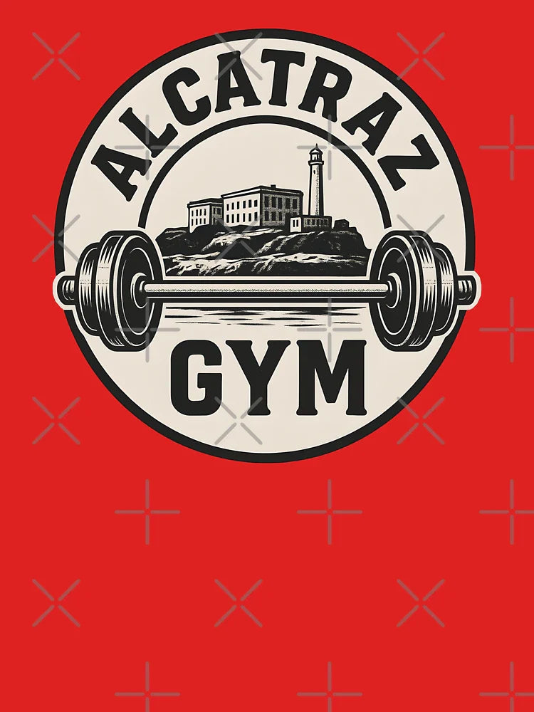 Alcatraz Gym â€“ Vintage Barbell Prison Workout Design Classic T-Shirt
