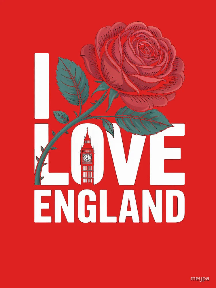I Love England Rose Big Ben Design Classic T-Shirt