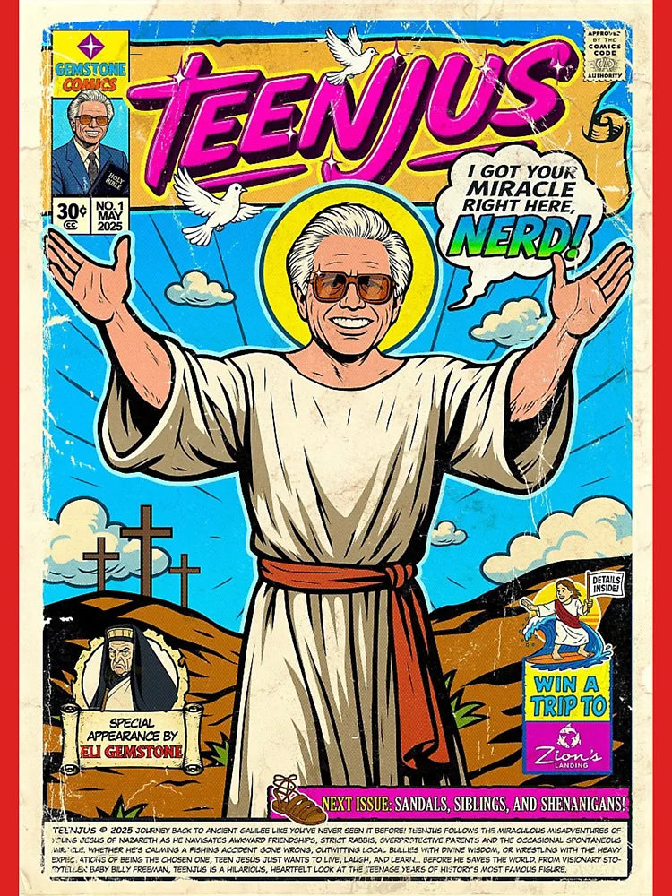 Teenjus Uncle Baby Billy retro posterart  Classic T-Shirt