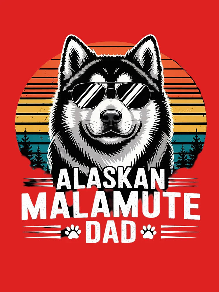 Alaskan Malamute Dad Dog Lovers Father's Day Classic T-Shirt