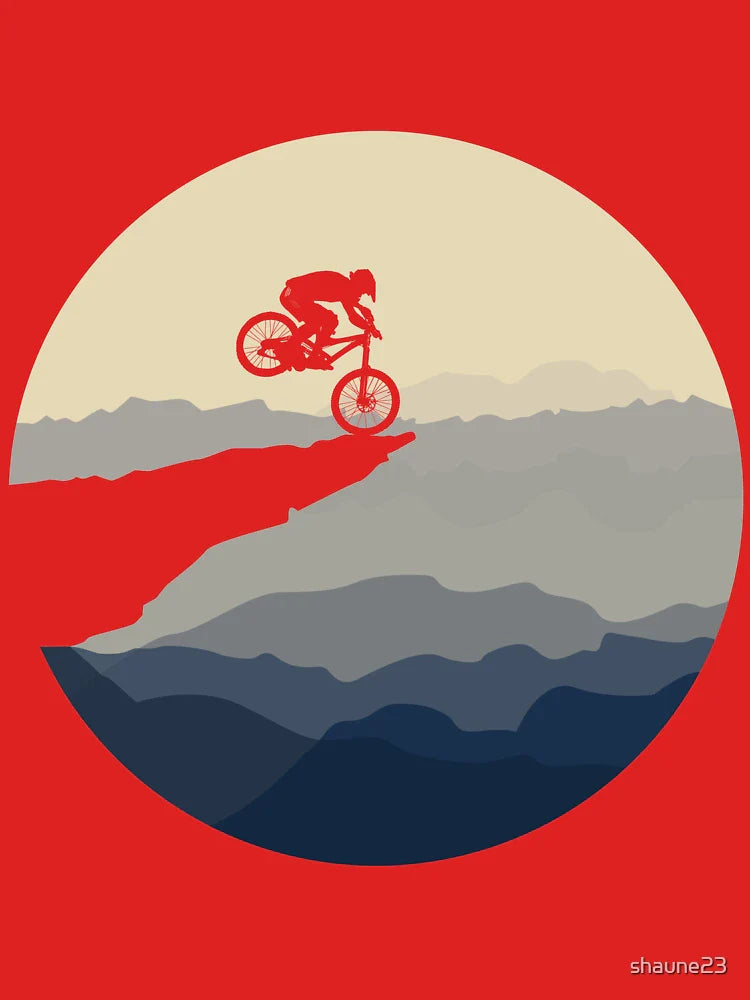 MTB posing on the precipice Classic T-Shirt