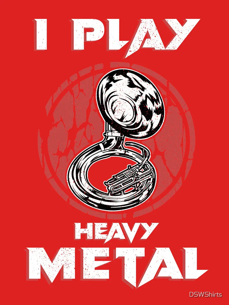 Tuba Gifts I Play Heavy Metal Marching Band Music Sousaphone Classic T-Shirt