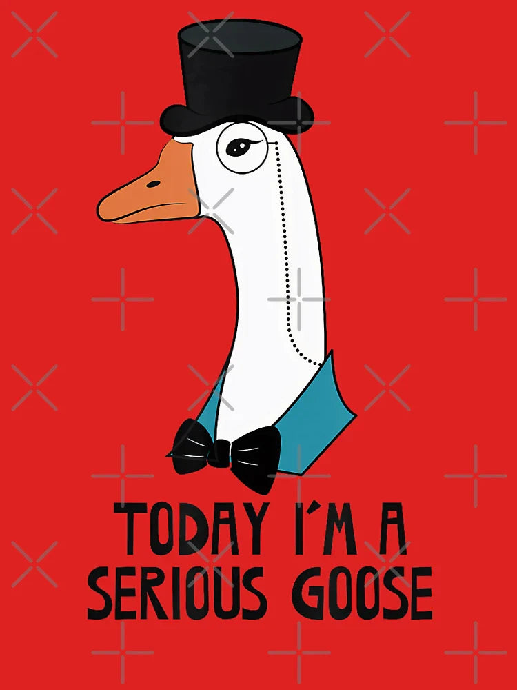 Today I'm A Serious Goose Funny Serious Goose Men Kids Classic T-Shirt