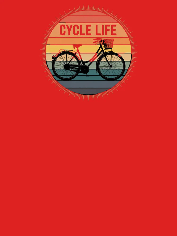 Cycle Life – Retro Bicycle Sunset Design for Bike Lovers Classic T-Shirt