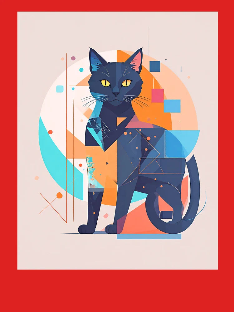 Art Deco Black Cat Classic T-Shirt