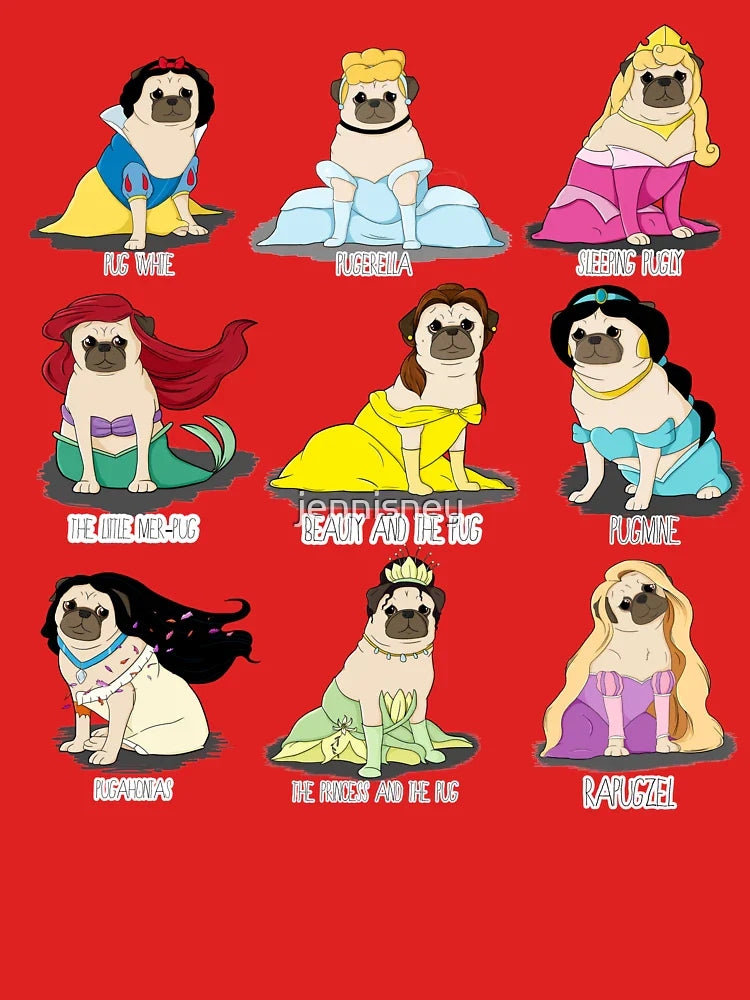 Pug Princesses Classic T-Shirt