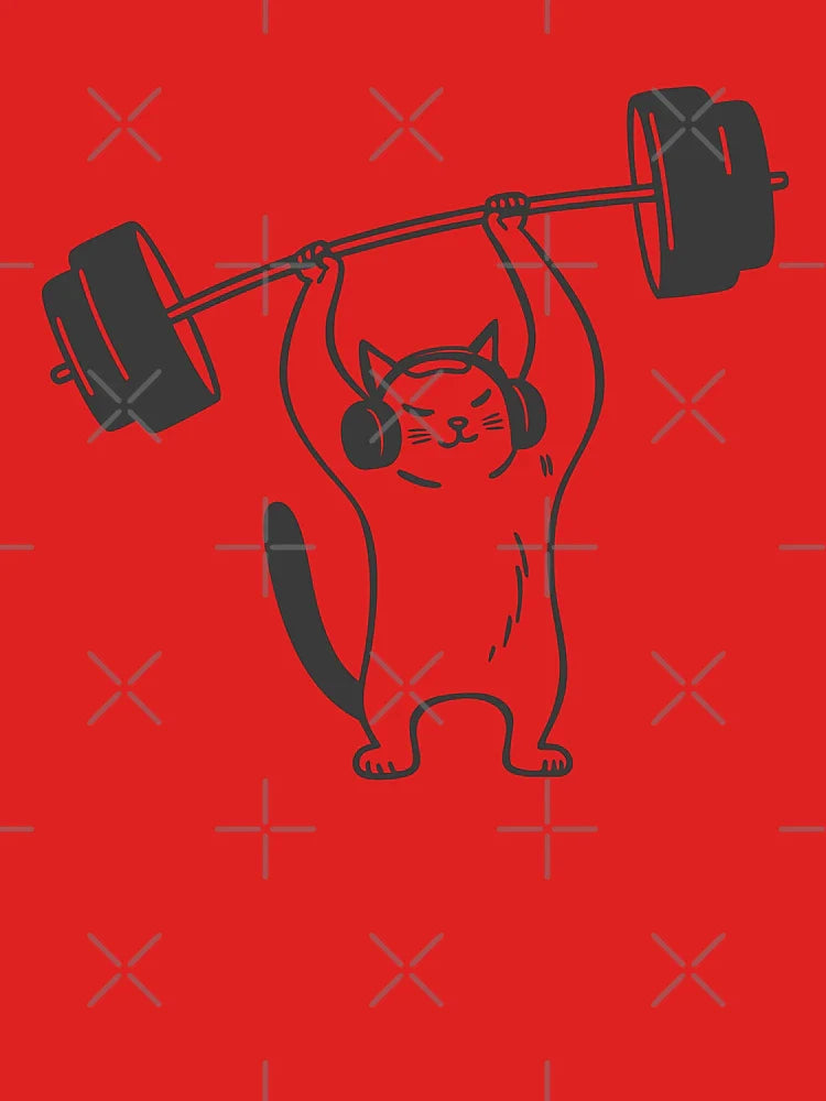 Weightlighting Gym Cat Funny – Gym Motivation Classic T-Shirt