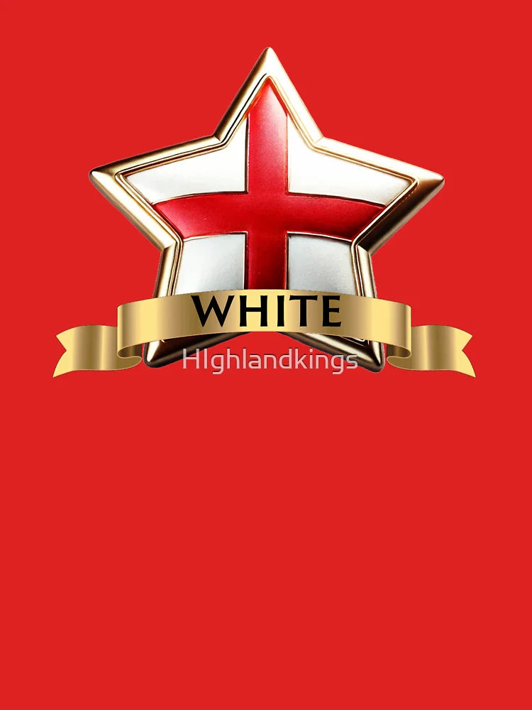 White Star Crest  St George Cross & Gold Family Banner Emblem Classic T-Shirt