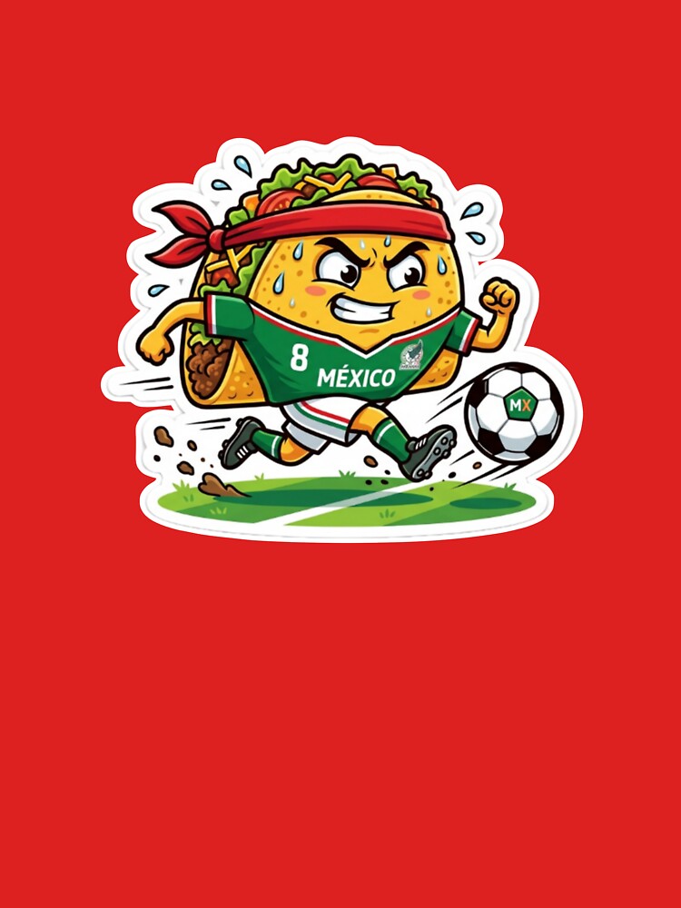 Funny Mexico Football Taco Sticker - World Cup 2026 Fan Art by abdollahmh2021