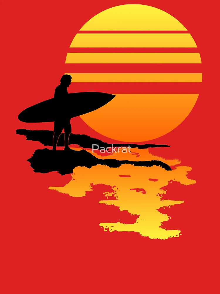 Surfing Sunrise Classic T-Shirt