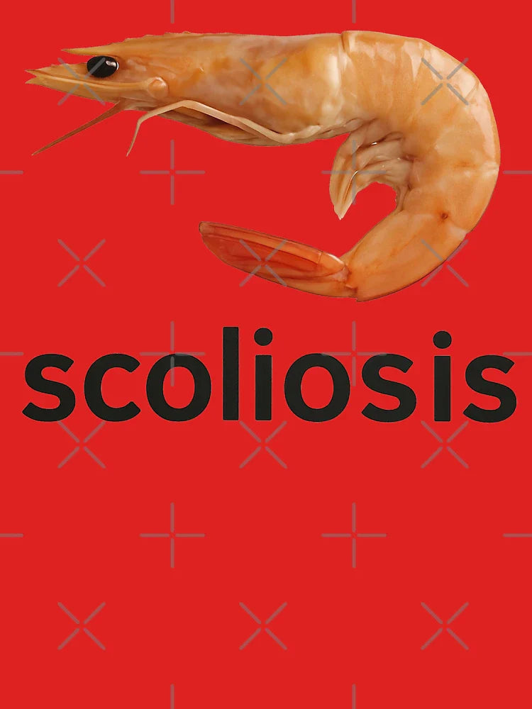 Funny Scoliosis Shrimp Meme Design Classic T-Shirt