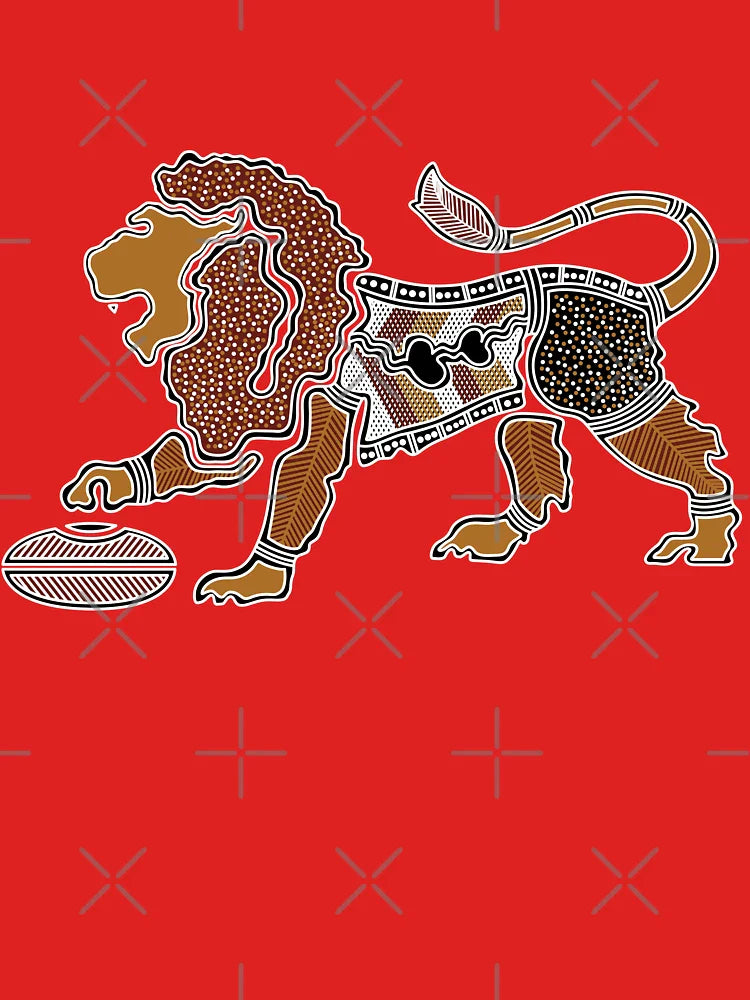 Authentic Aboriginal Art - Lion Classic T-Shirt