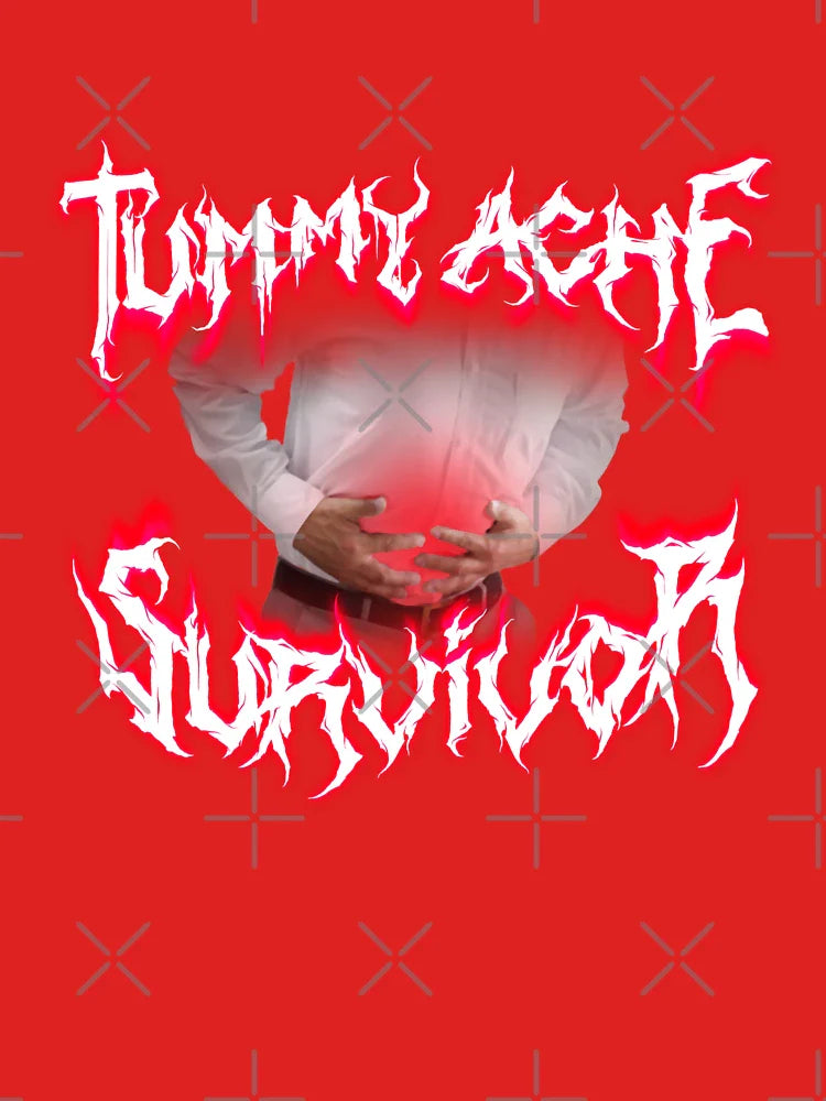 Tummy Ache Survivor Metal Design Classic T-Shirt