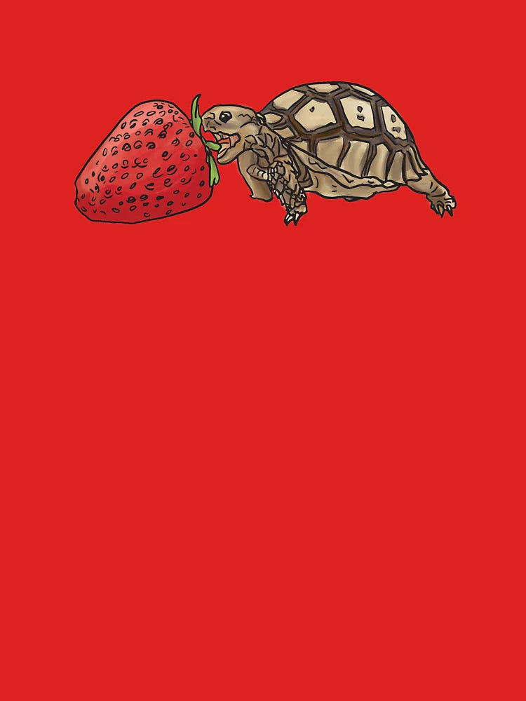 sulcata tortoise vs strawberry Classic T-Shirt