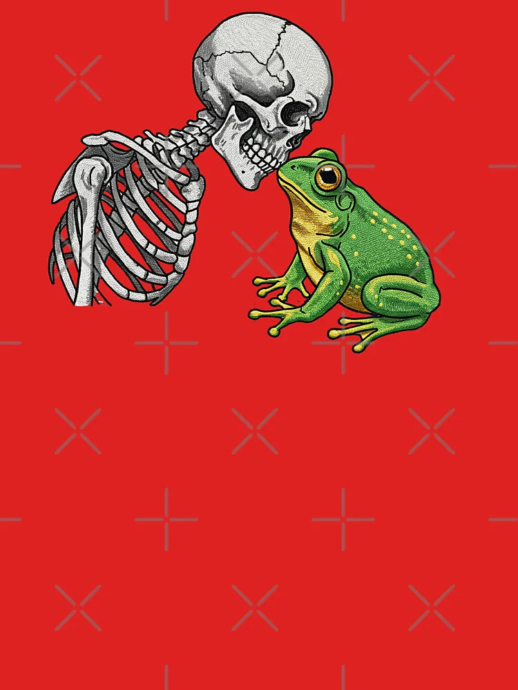 Skeleton and Frog Hug Classic T-Shirt