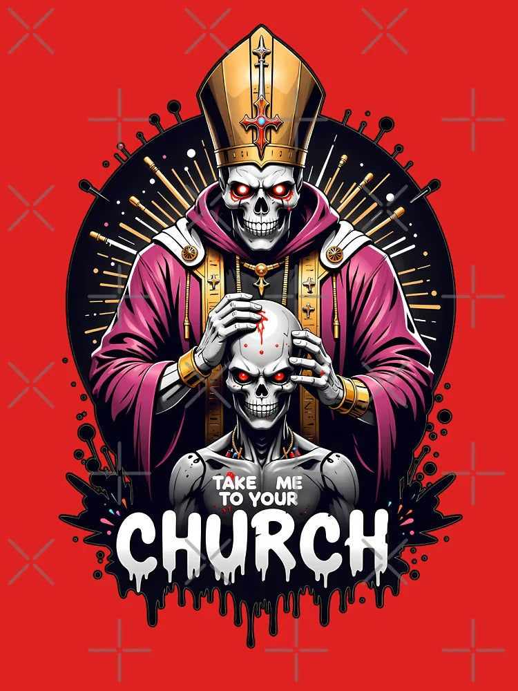 Sacrilegious Chic - The Skeleton Priest Look Classic T-Shirt