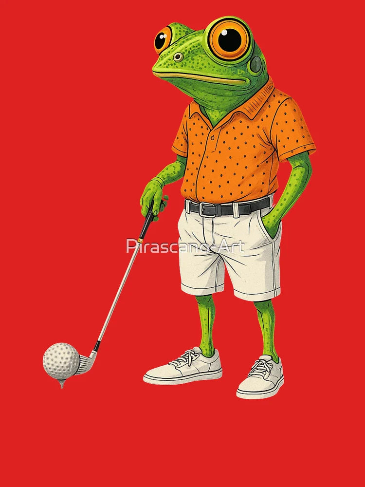 Cute Frog Golf Player, Frog Animal Lovers Classic T-Shirt