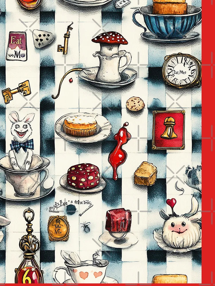 Whimsical Wonderland Tea Party With Painted Roses Classic T-Shirt