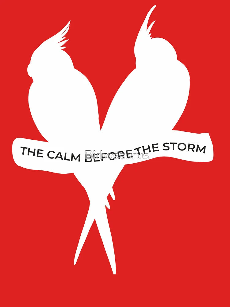The Calm Before the Storm â€“ Cockatiel Silhouette in Minimal Style Classic T-Shirt