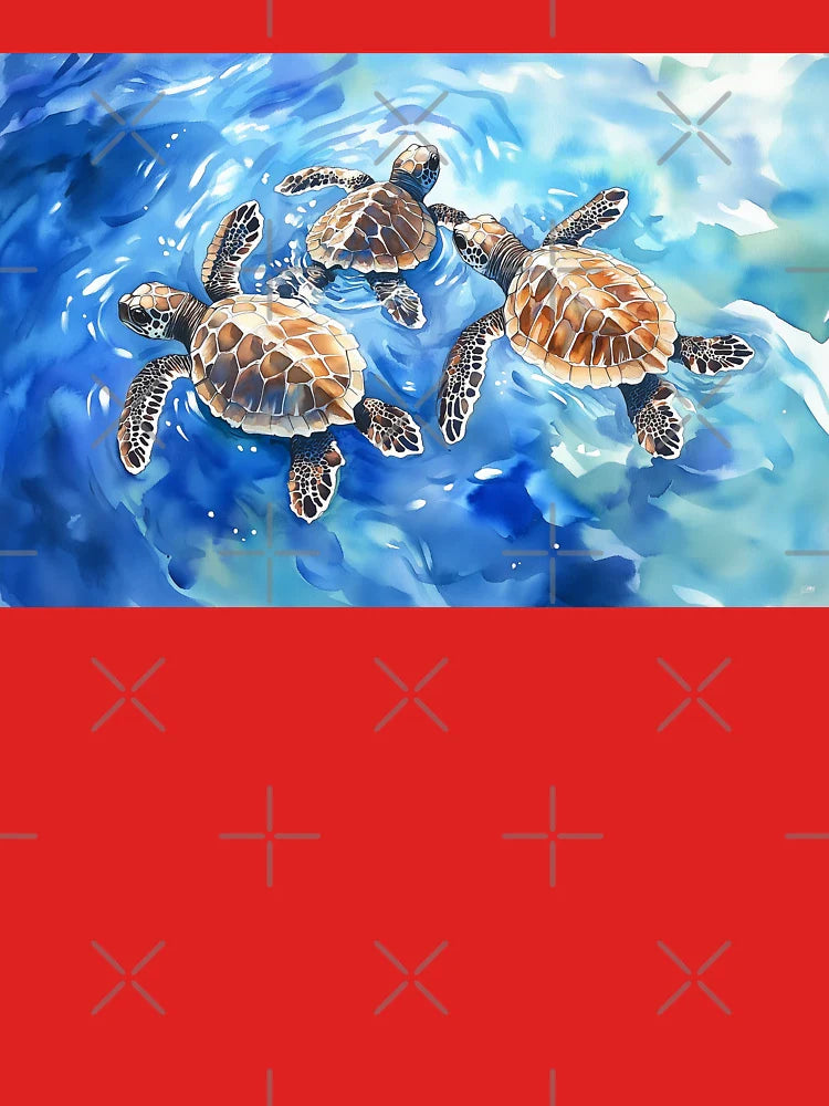Baby Sea Turtles in the Water Classic T-Shirt