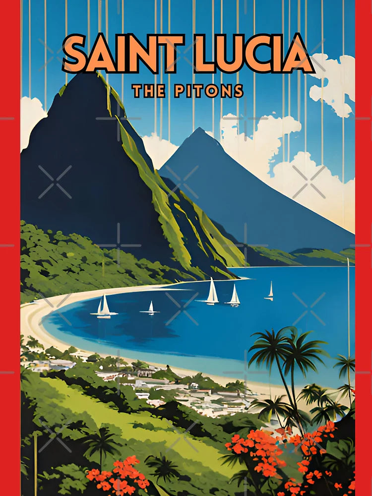 Saint Lucia The Pitons Classic T-Shirt