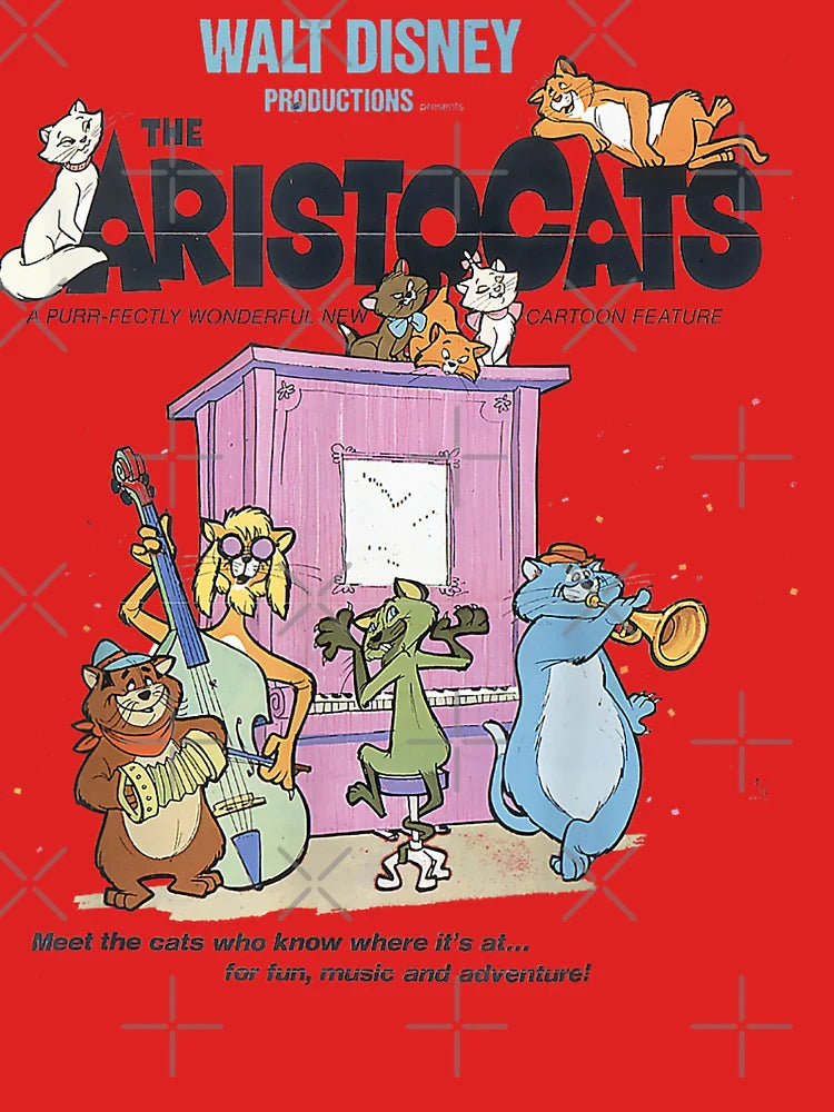 The Aristocats Cats Playing Piano T-Shirt Classic T-Shirt