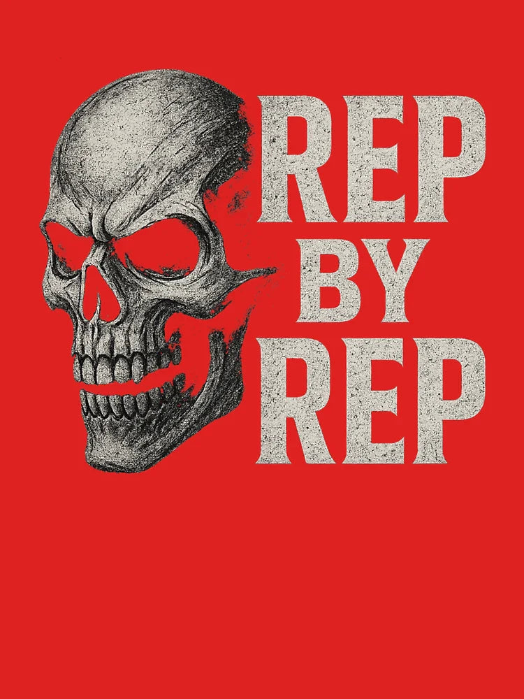 Rep Till Death - Grit-Fueled Skull Design for Hardcore Lifters Classic T-Shirt