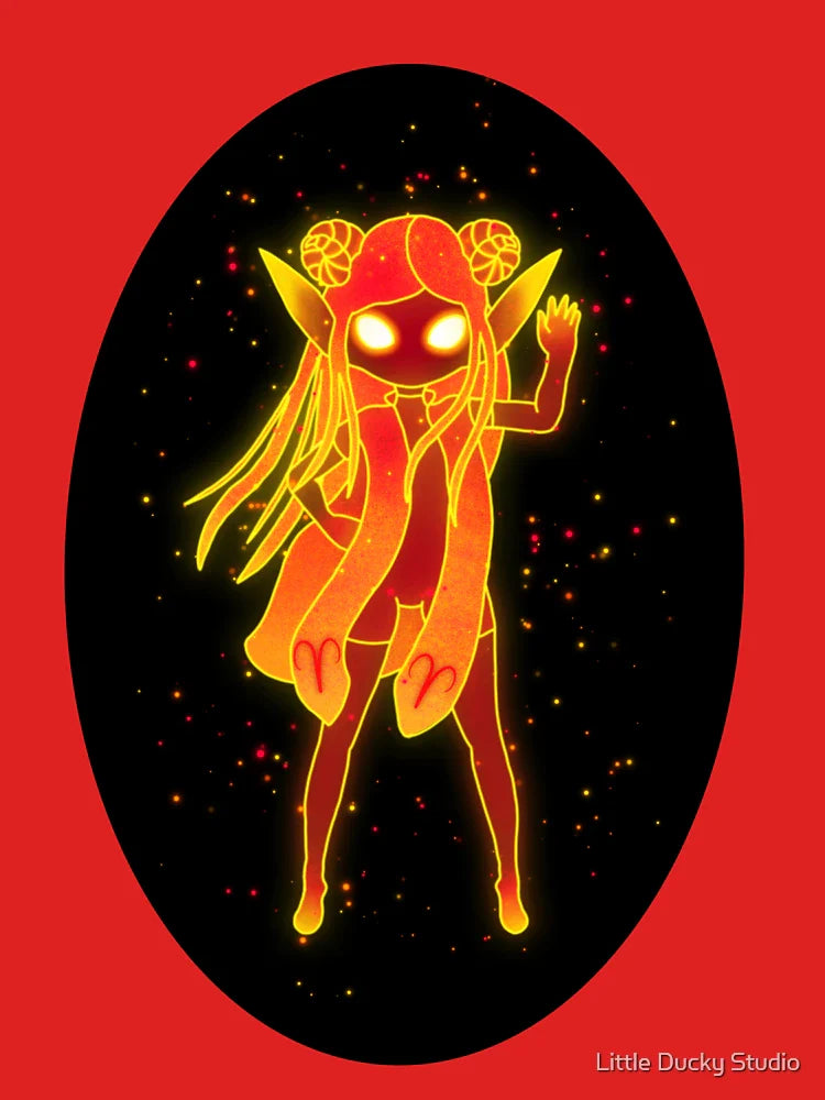 Aurenya the Aries Zodiac Sprite | Glowing Zodiac Art Classic T-Shirt