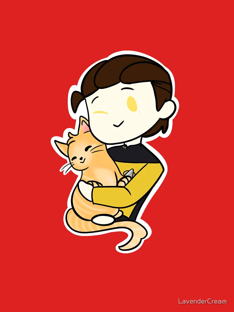 Lt. Commander Data and Spot Sticker Classic T-Shirt