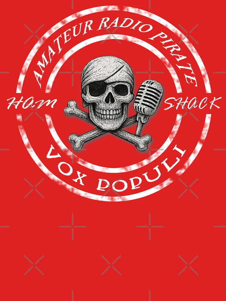 Father's Day Gift Ham Shack Amateur Radio Pirate Seal - Vox Populi Classic T-Shirt