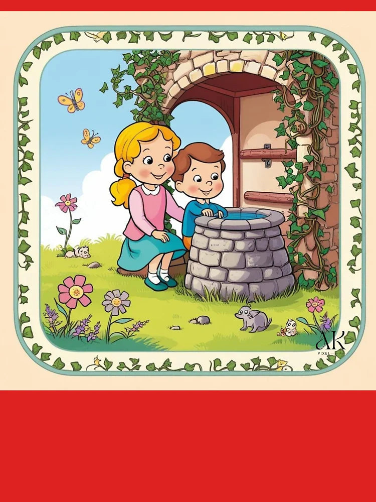Kids around the well Classic T-Shirt