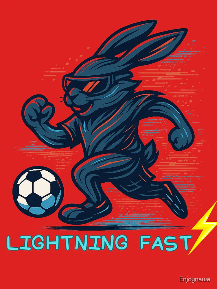 Lightning Fast Bunny Soccer Classic T-Shirt