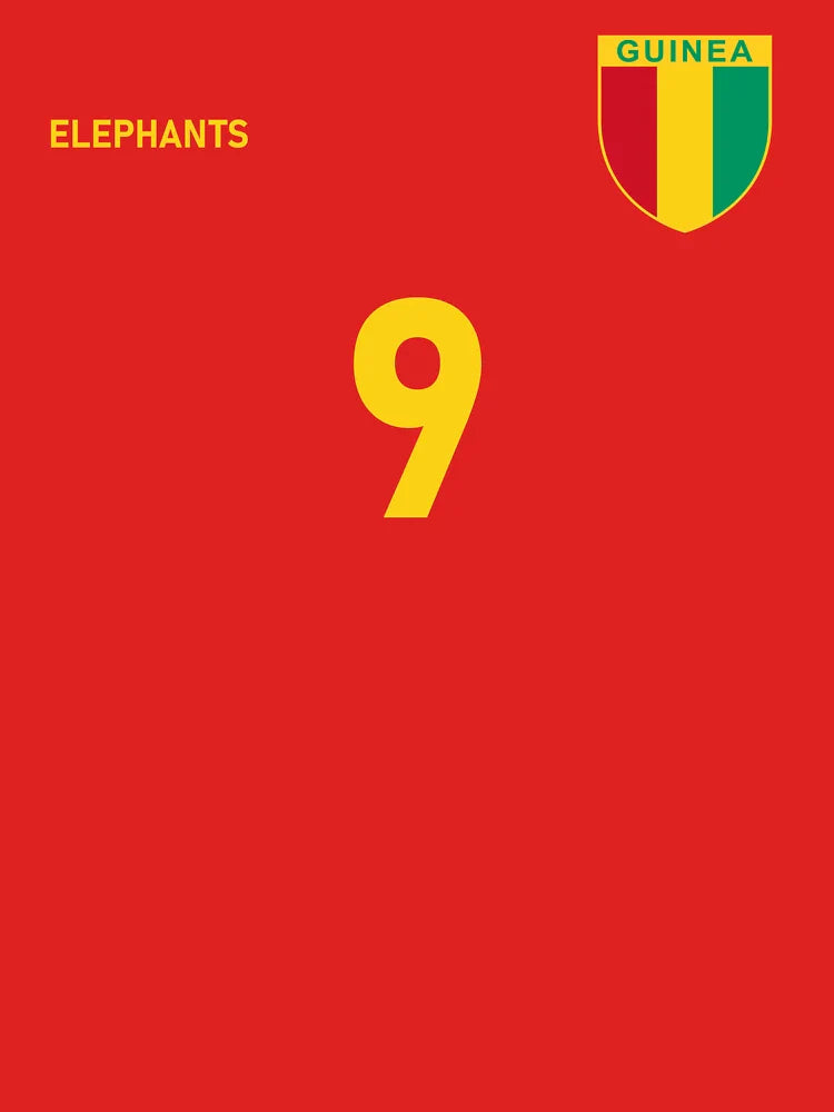 Guinea Soccer Pride Retro Football Jersey for Fans Classic T-Shirt