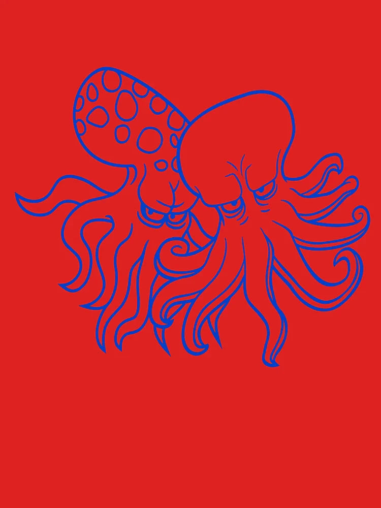 2 Evil Octopus Squid Cephalopod Team Underwater Classic T-Shirt