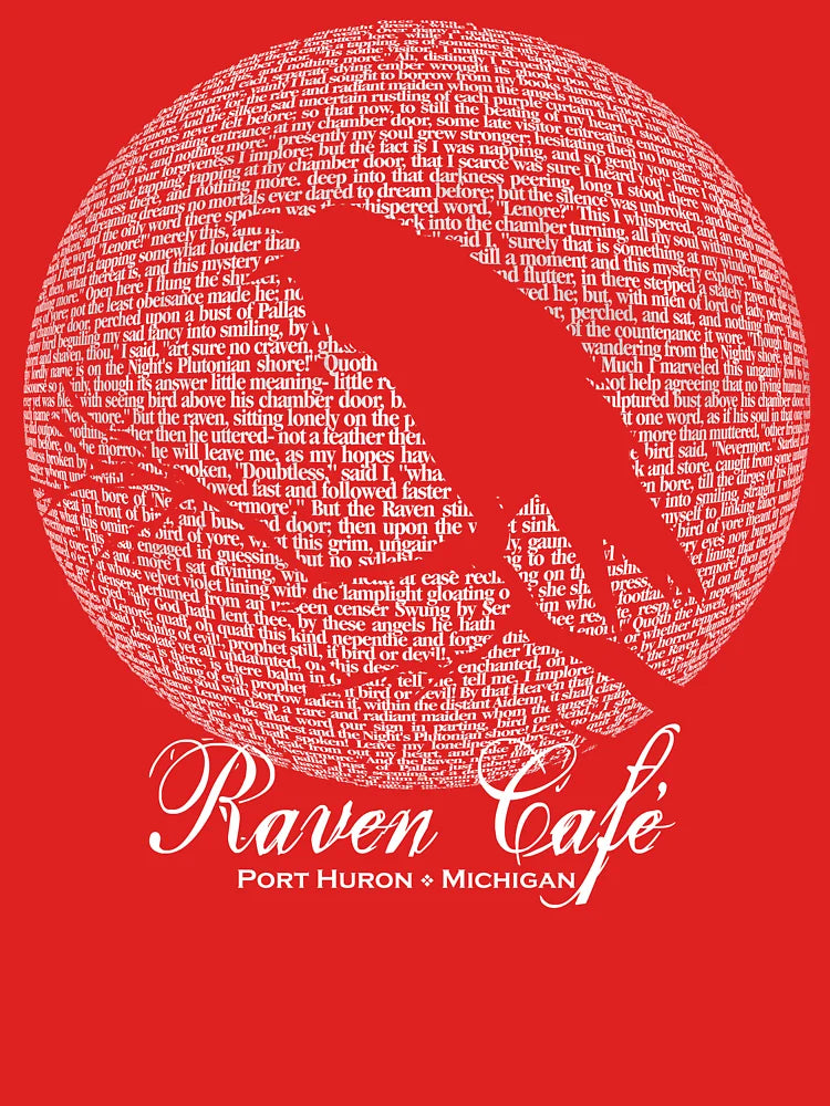 The Raven Moon Poem by Edgar Allan Poe - RAVEN CAFE Classic T-Shirt