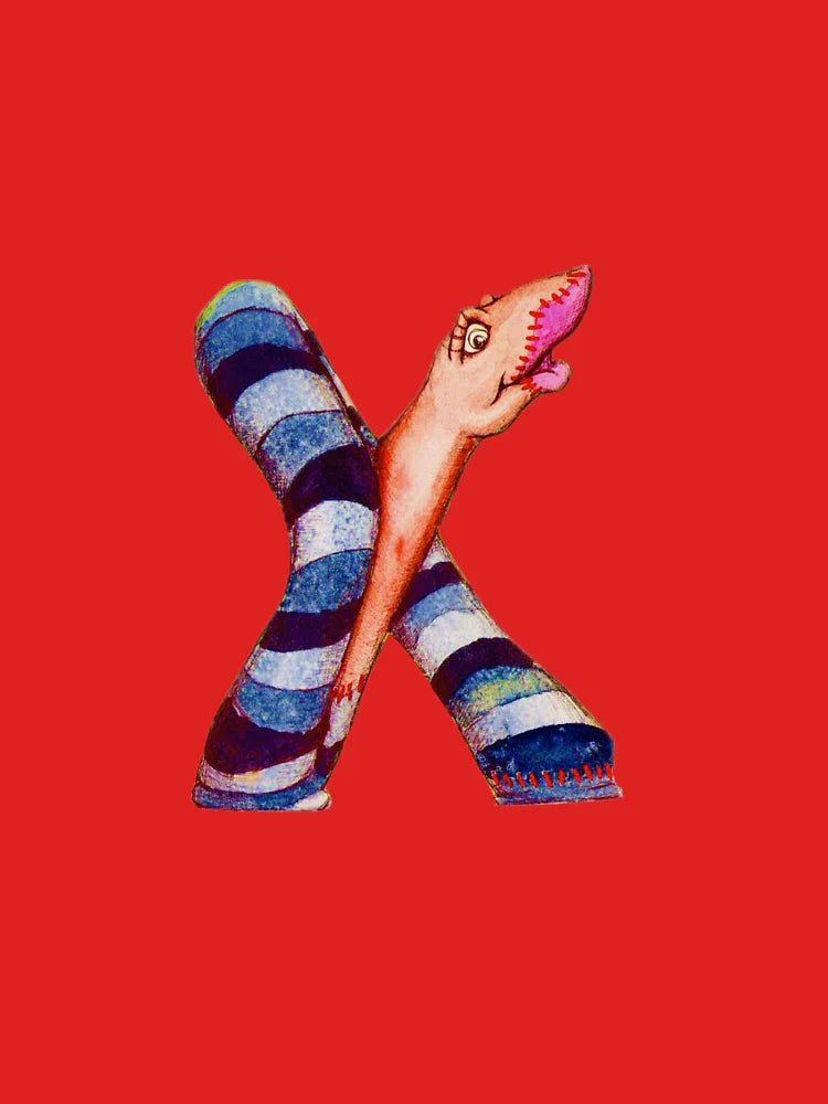 Uppercase Letter X Sock Classic T-Shirt