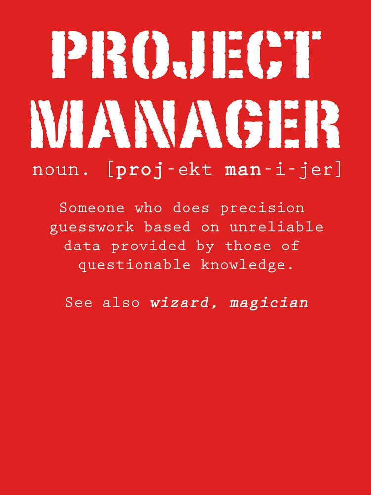 Funny Project Manager Dictionary Definition  Classic T-Shirt