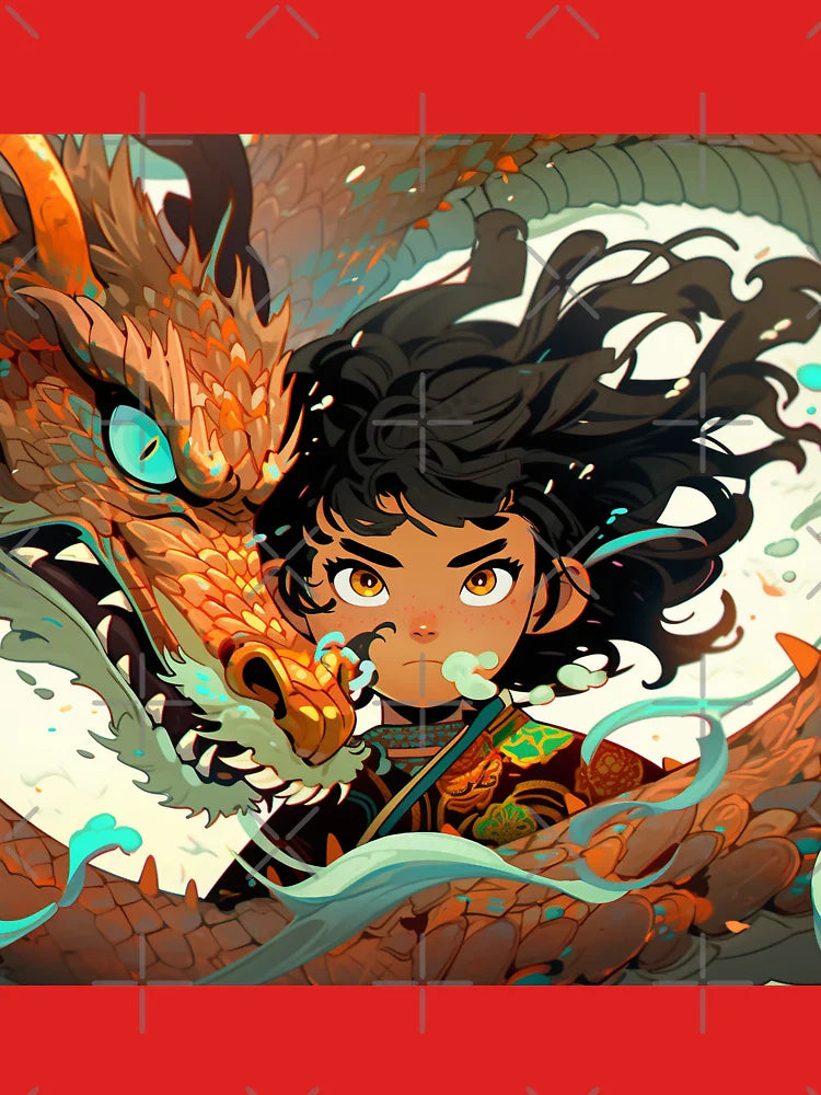 Fiery Dragon Guarding Fierce Warrior Classic T-Shirt