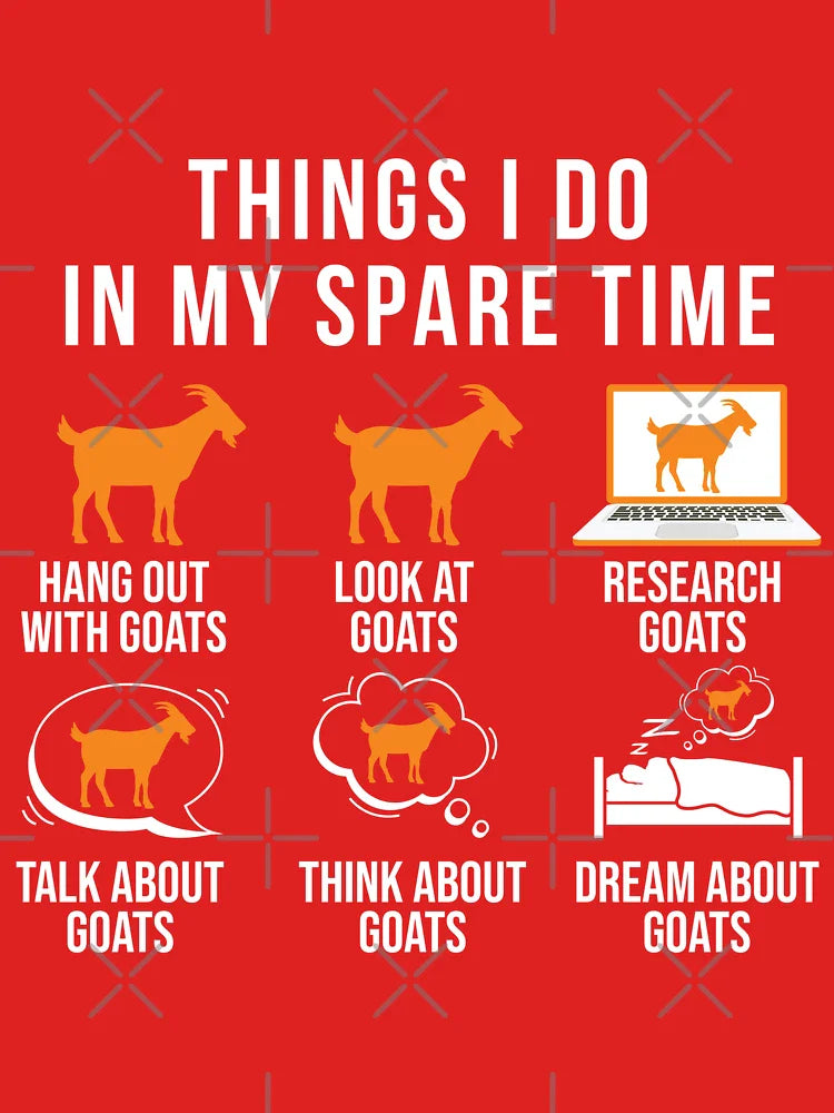 Things i Do in My Spare Time - Funny Goat Lovers Gift Classic T-Shirt