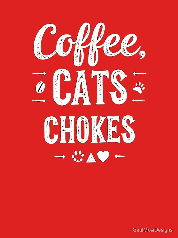 Coffee Cats Chokes Distressed Jiu Jitsu Tee for Martial Arts Lovers Classic T-Shirt