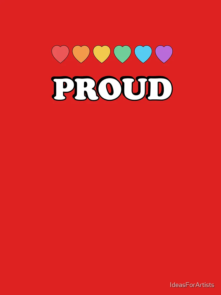 Proud Rainbow Hearts Classic T-Shirt