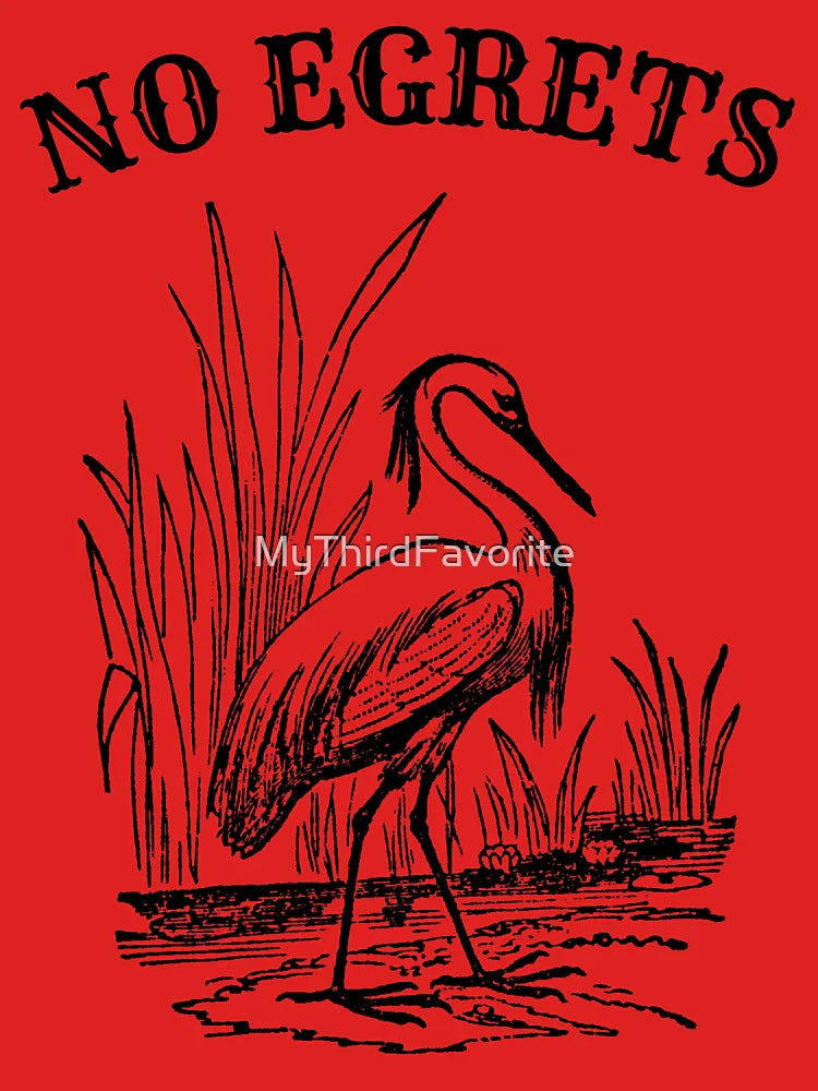 No Egrets No Regrets funny birding Classic T-Shirt