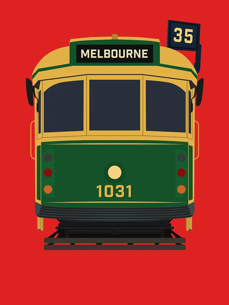 Melbourne Tram, W-Class Front View  Classic T-Shirt