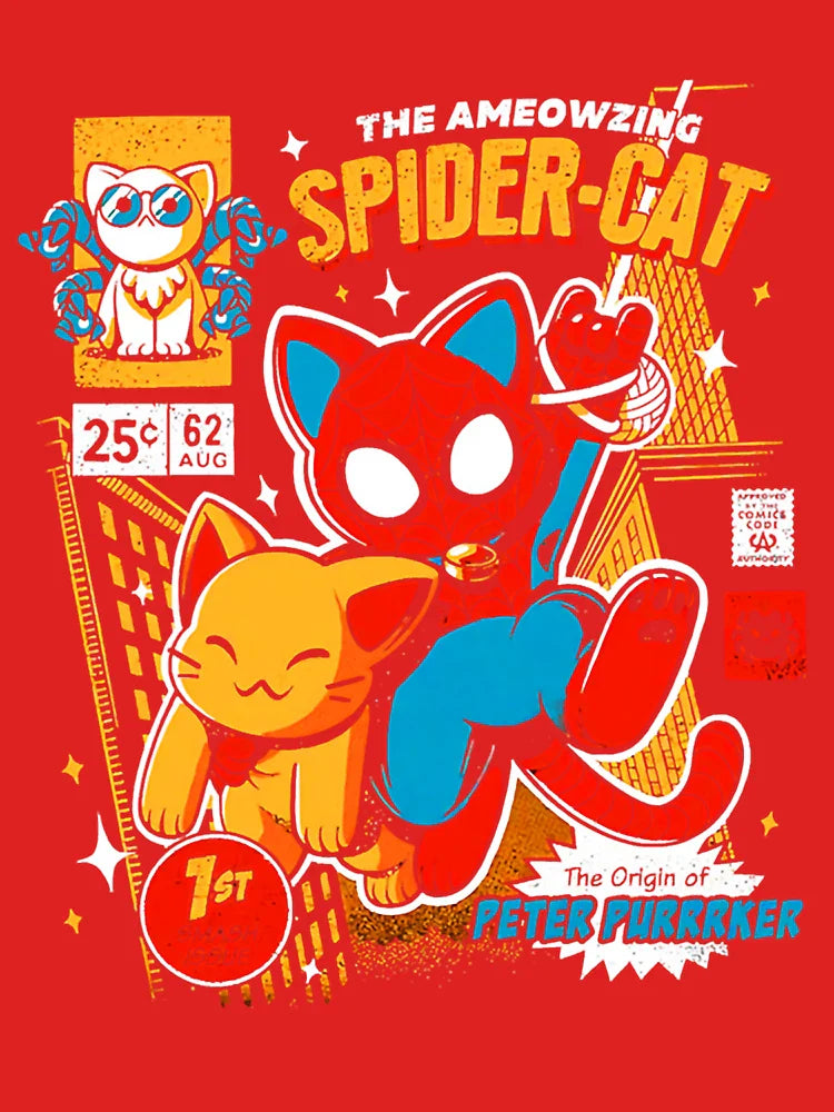 the ameozing spider cat t - spider cat hoodies - spider cat  Classic T-Shirt